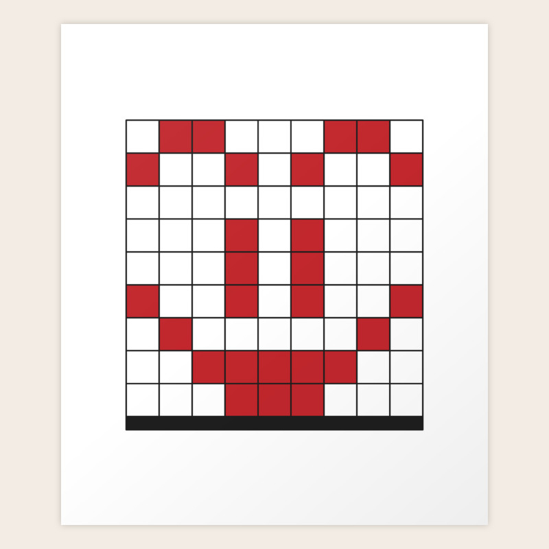 I Really Like Crosswords Motive for a Number Puzzle Nerd Art Print