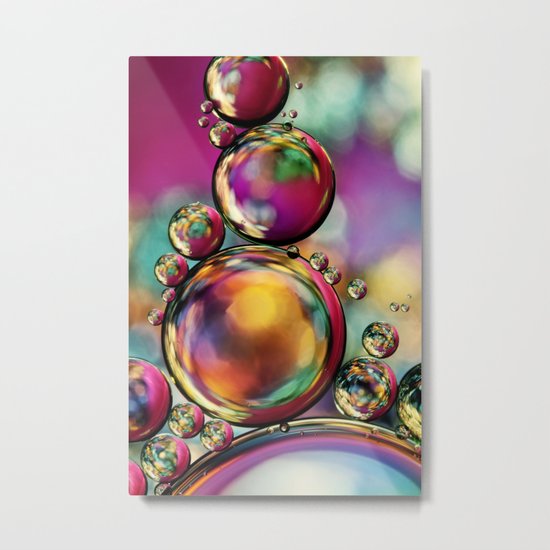 Explosion of Colour Metal Print