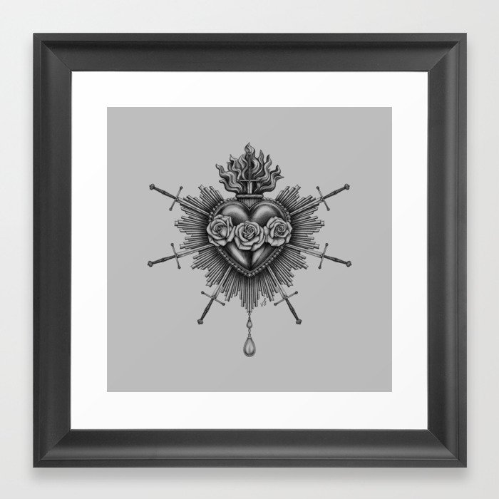 Immaculate Heart Framed Art Print
