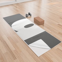 q (White & Grey Letter) Yoga Towel