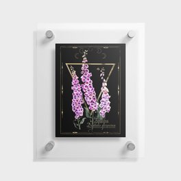 Foxglove. Digitalis. Poisonous herb Floating Acrylic Print