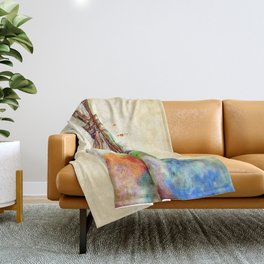 Music Brings Color to My Life Throw Blanket