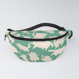 White Cats Pattern Fanny Pack