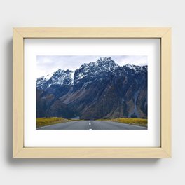One Mountain Road Recessed Framed Print