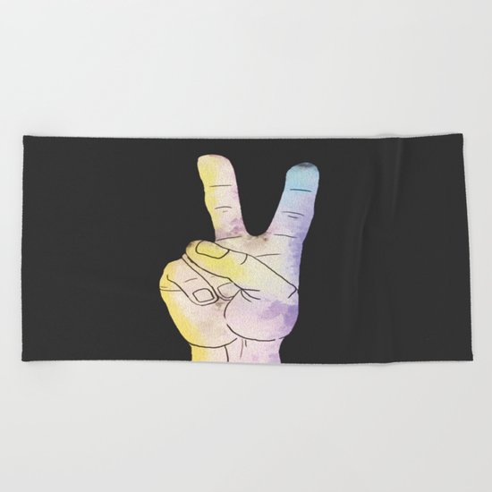 Peace out! Beach Towel