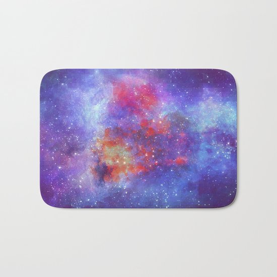 Heart on Universe Bath Mat