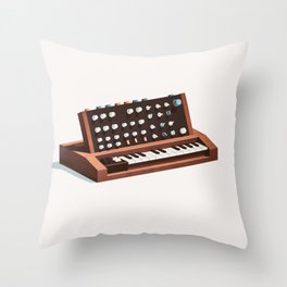 Lo-Fi goes 3D - Generation Synth Throw Pillow