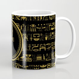 Gold Egyptian Ankh Cross symbol Coffee Mug