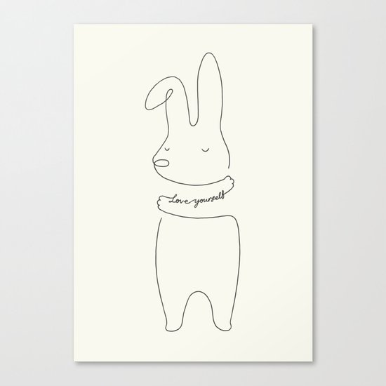 Love Yourself - Bunny Canvas Print