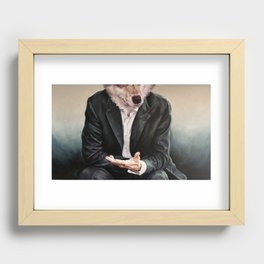 the politician Recessed Framed Print