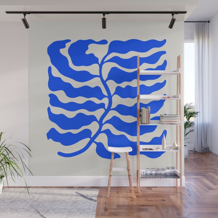 Wild Ferns: Ultramarine Blue Edition Wall Mural