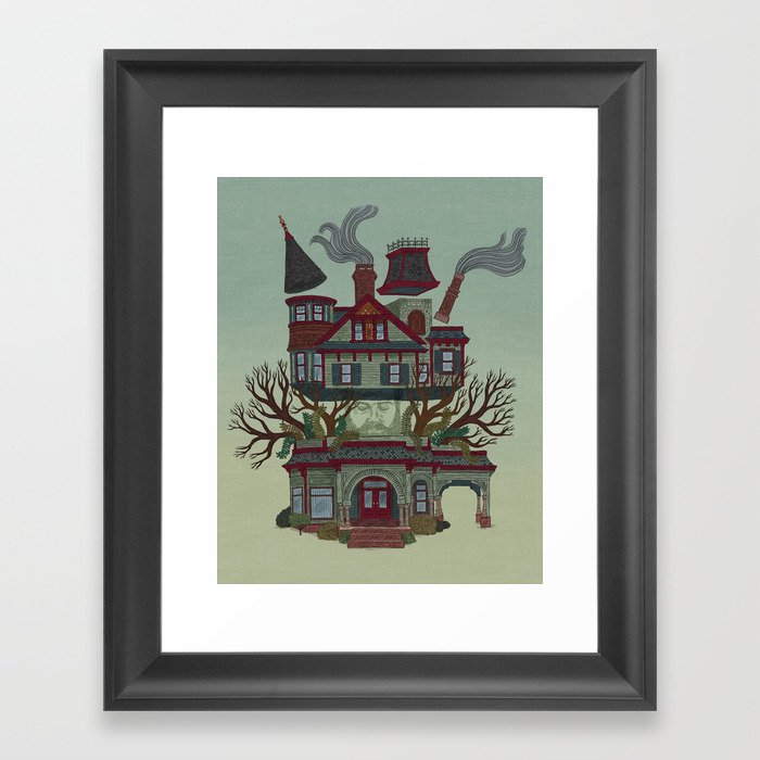 Broken Castle Framed Art Print