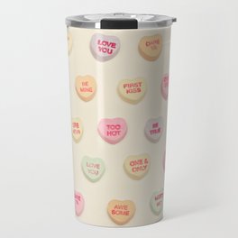 what does your heart say? Travel Mug