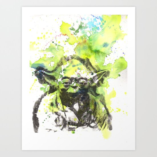 May the Force be with You Yoda Star Wars Art Print
