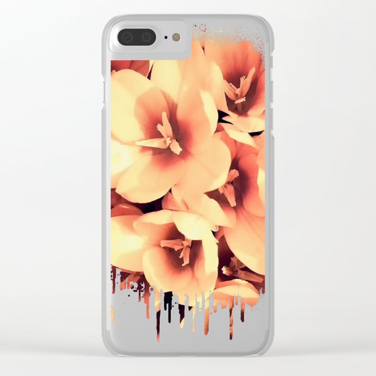 Flowers in the garden Clear iPhone Case