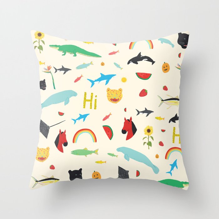 All Together Throw Pillow