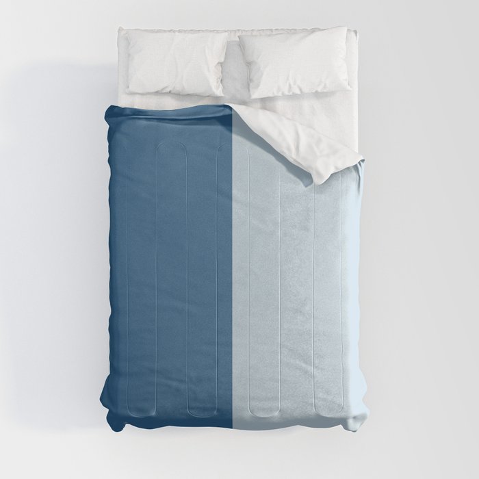 Vertical Blue Lines Comforter