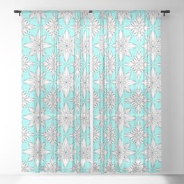 Winter Bloom Sheer Curtain