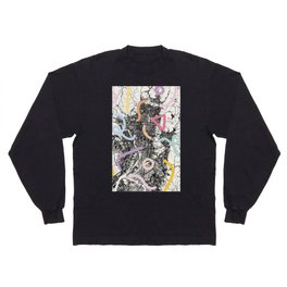 KYOTO Japan - colorful city map Long Sleeve T-shirt