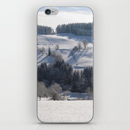 New Zealand Photography - Forest On The Snowy Hills Of New Zealand iPhone Skin