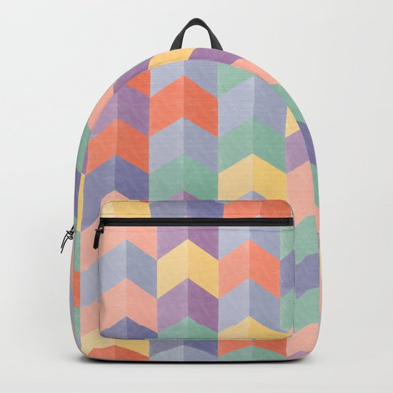 Colorful geometric blocks Backpack