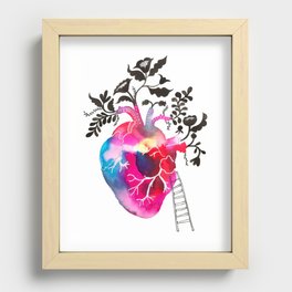 The ladder to my heart Recessed Framed Print