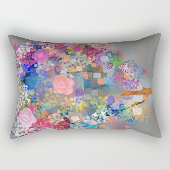 Floral abstract(56) Rectangular Pillow