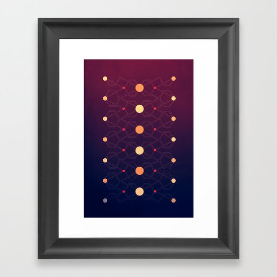 Connecting the dots Framed Art Print
