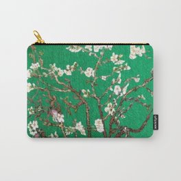 Vincent van Gogh Blossoming Almond Tree (Almond Blossoms) Emerald Sky Carry-All Pouch | Fruittrees, Blossom, Garden, Sunflowers, Flowers, Spring, Floral, Tuscany, Poppies, Almond 