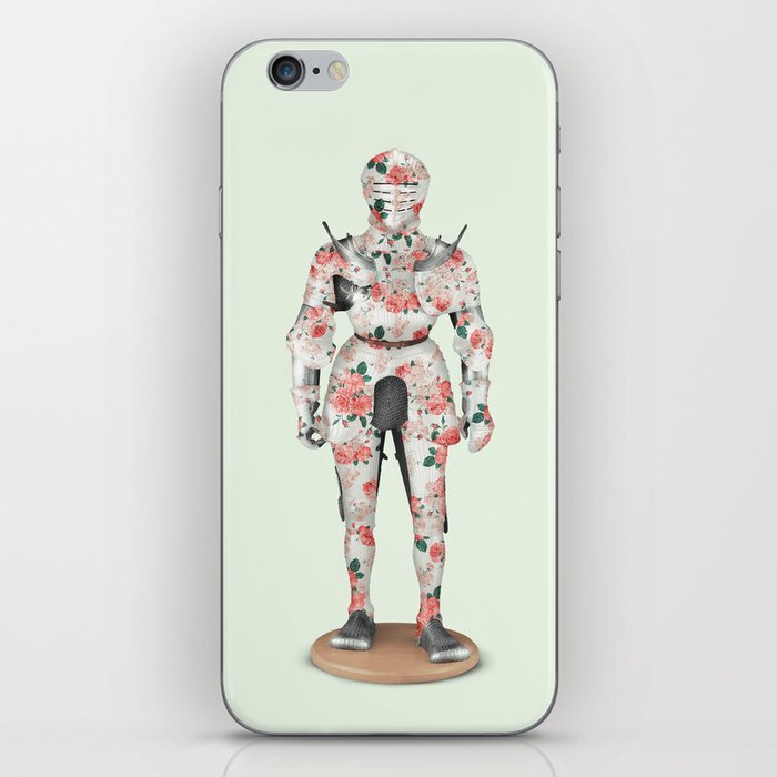 Floral Knight iPhone Skin