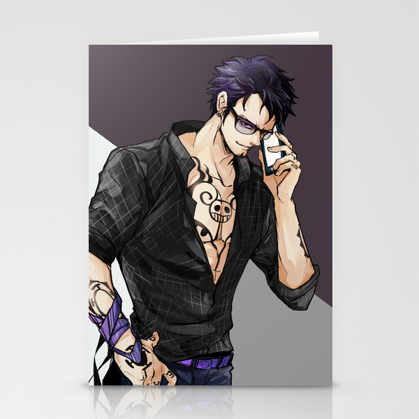 One Piece Law In Suit Stationery Cards By Teddibe Society6