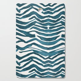 Zebra Print – Teal Palette Cutting Board