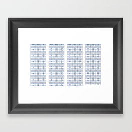 Engineering conversion chart - Metric and imperial Framed Art Print