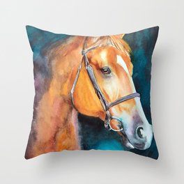 Olga- Horse Throw Pillow