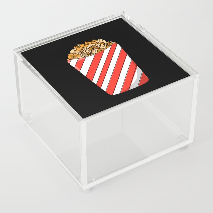 Funny and Cute Cartoon Caramel Popcorn Acrylic Box