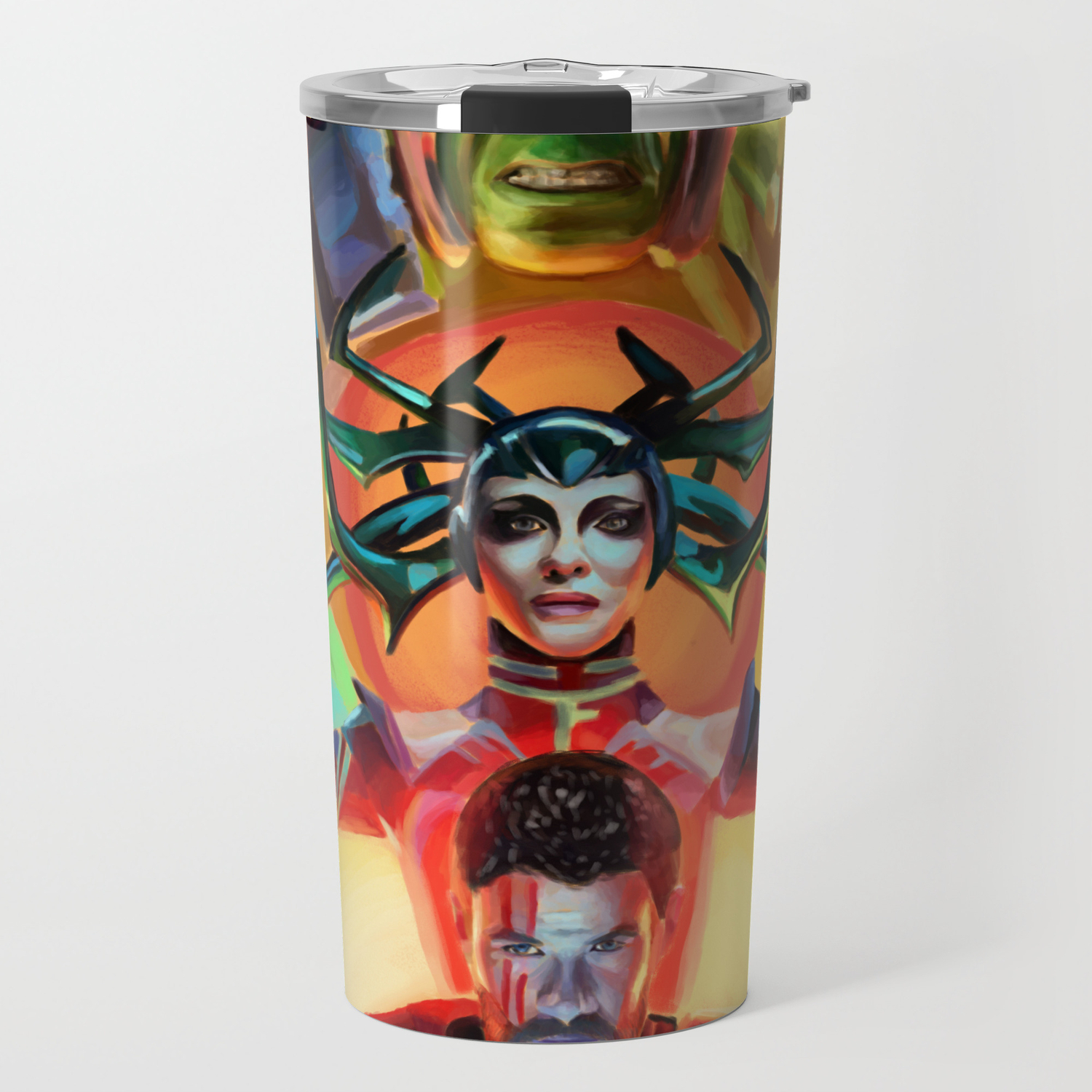 Thor Ragnarok Digital Painting Travel Mug By Lucyroseillustration Society6