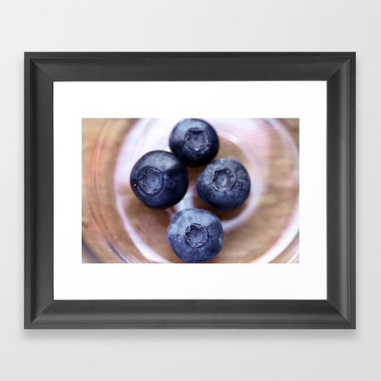 Blueberries Framed Art Print