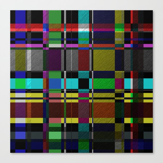 Retro Patchwork Canvas Print