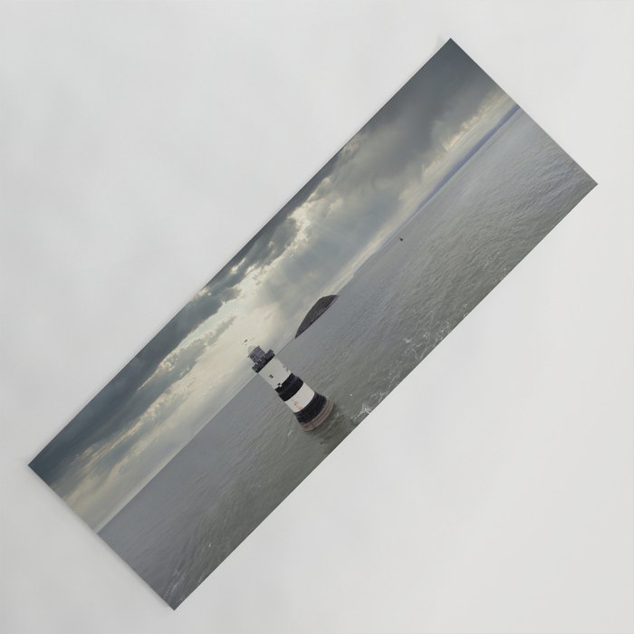 Stormy Penmon lighthouse Yoga Mat