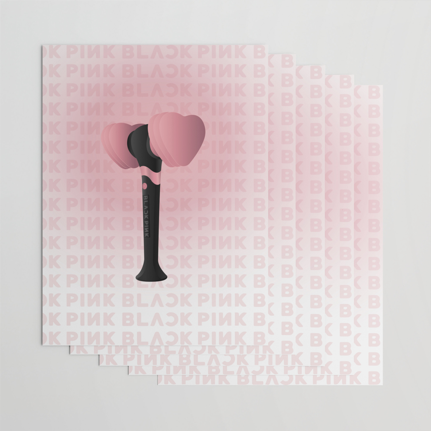 Kpop Blackpink Lightstick Bl Ping Bong Blink Fandom Wrapping Paper By Leixarts Society6