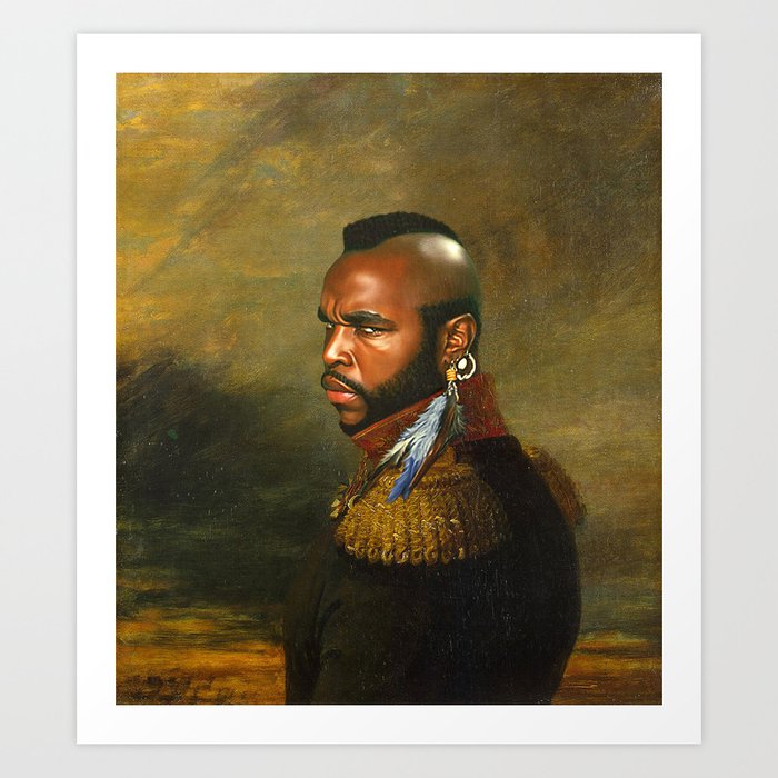 Mr T Replaceface Art Print By Replaceface Society6