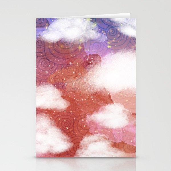 Sunset Above the Island Stationery Cards