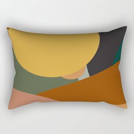 1 Boho Aesthetic Landscape Sunset 220227 Valourine Digital Design Rectangular Pillow