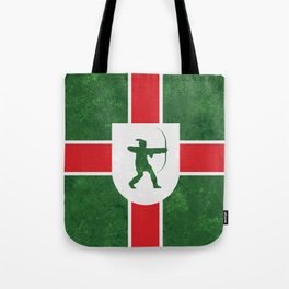 Flag for Nottinghamshire England Robin Hood British County Banner Flags Vexillology Tote Bag