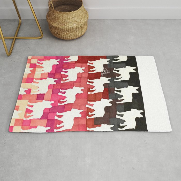 French Pixel Rug