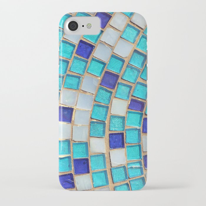 Blue Tiles - an abstract photograph. iPhone Case