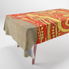 Gustav Klimt - University of Vienna Ceiling Paintings (Medicine), detail showing Hygieia Tablecloth