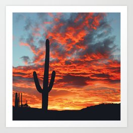 Southwestern Sunset -- Iconic Southwest Art Print