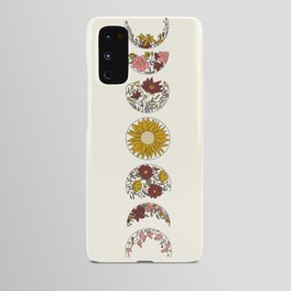 Floral Phases of the Moon Android Case