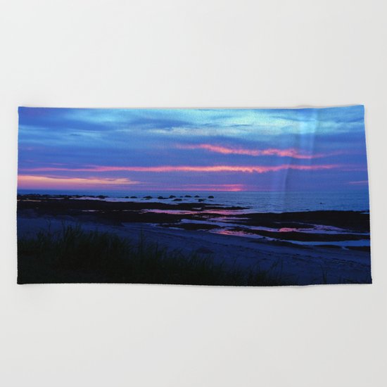 Dusk under the Storm Beach Towel